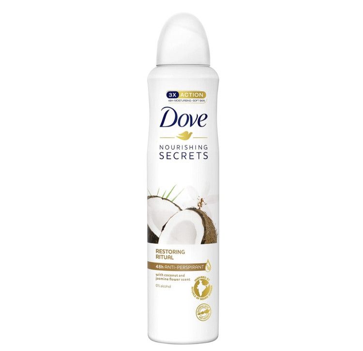 اسپری ضدتعریق داو با رایحه نارگیل و یاسمین